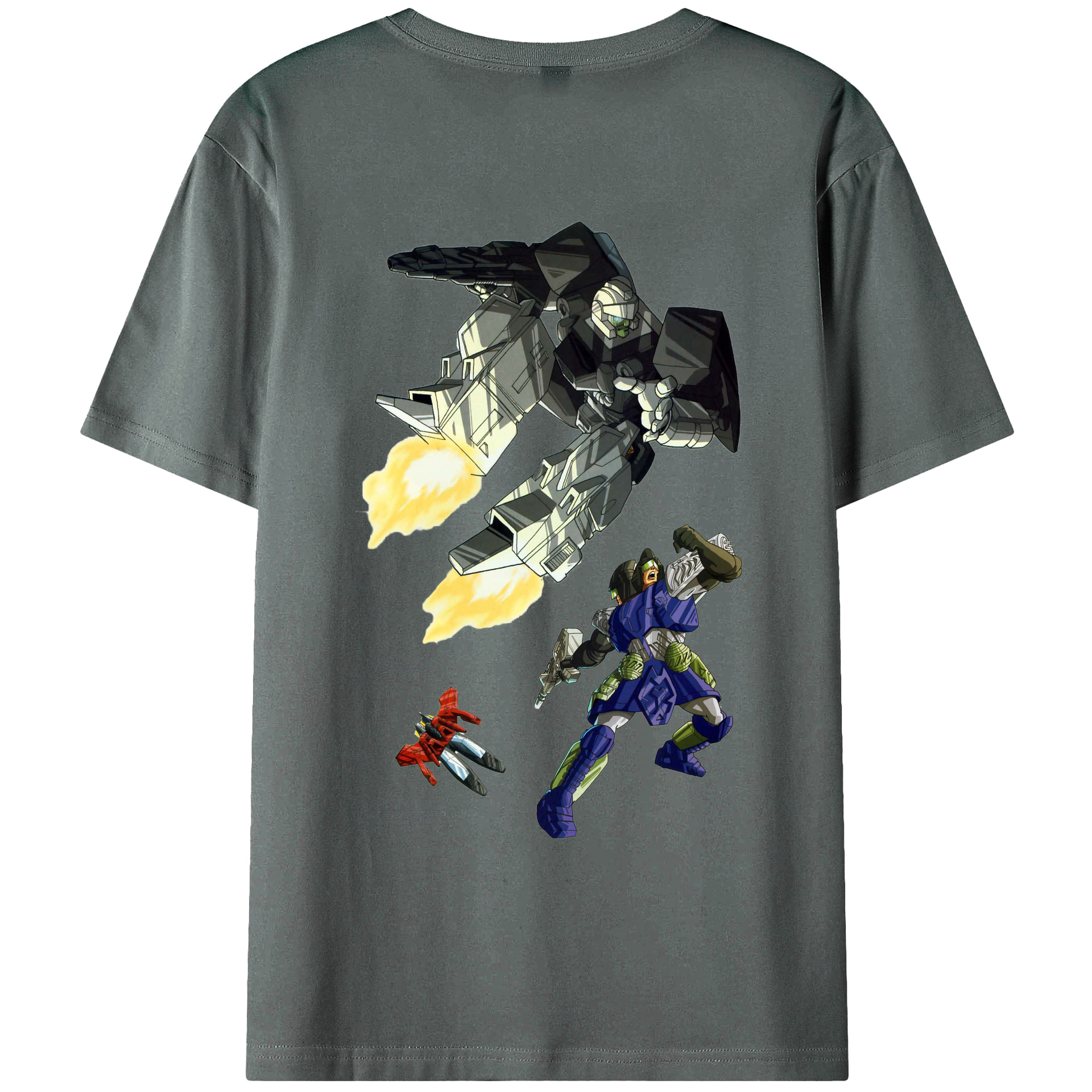 （画像用）  綿100％ メンズ半袖Tシャツ（バックプリント） 通気性